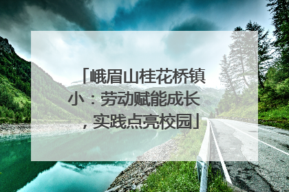 峨眉山桂花桥镇小：劳动赋能成长，实践点亮校园