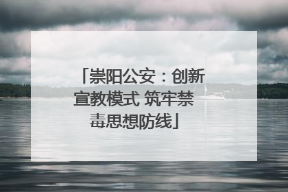 崇阳公安：创新宣教模式 筑牢禁毒思想防线
