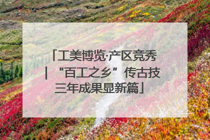 工美博览·产区竞秀｜“百工之乡”传古技 三年成果显新篇