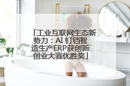 工业互联网生态新势力：AI 钉铛智造生产ERP获创新创业大赛优胜奖