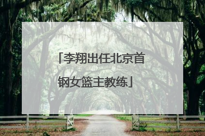 李翔出任北京首钢女篮主教练
