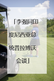 李强同印度尼西亚总统普拉博沃会谈