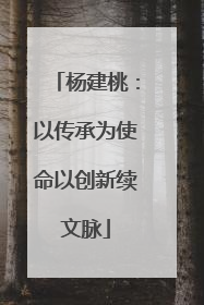杨建桃：以传承为使命以创新续文脉