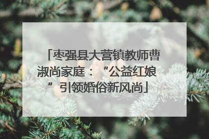 枣强县大营镇教师曹淑尚家庭：“公益红娘”引领婚俗新风尚