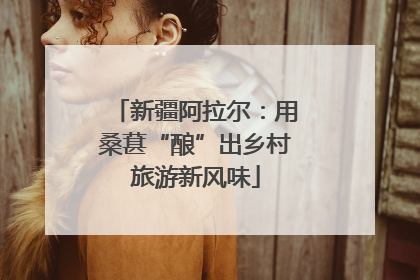 新疆阿拉尔：用桑葚“酿”出乡村旅游新风味