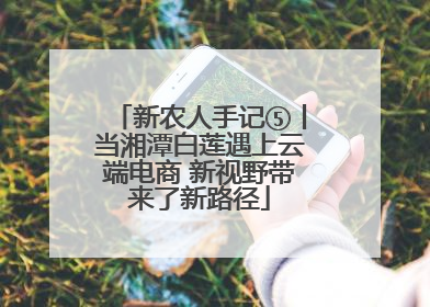 新农人手记⑤丨当湘潭白莲遇上云端电商 新视野带来了新路径