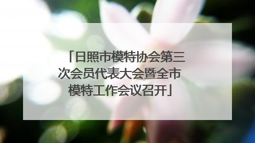 日照市模特协会第三次会员代表大会暨全市模特工作会议召开