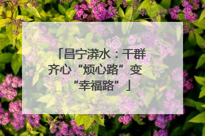 昌宁漭水：干群齐心“烦心路”变“幸福路”