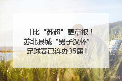 比“苏超”更草根！苏北县城“男子汉杯”足球赛已连办35届
