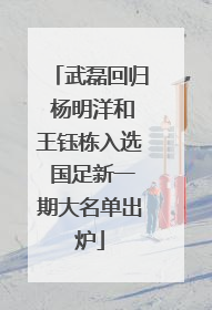 武磊回归 杨明洋和王钰栋入选 国足新一期大名单出炉