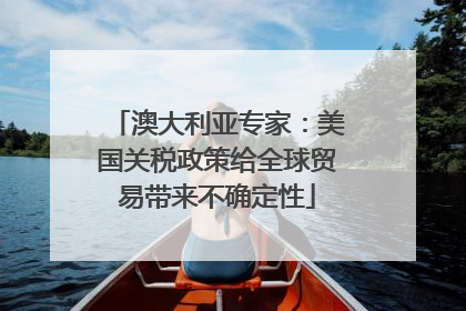 澳大利亚专家：美国关税政策给全球贸易带来不确定性