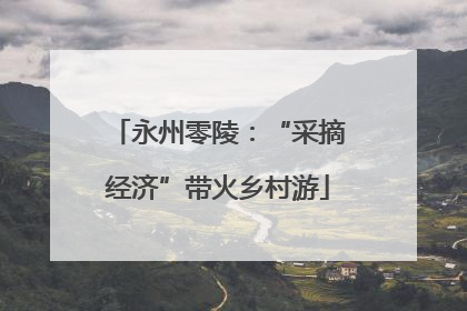 永州零陵：“采摘经济”带火乡村游