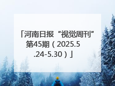 河南日报“视觉周刊”第45期（2025.5.24-5.30）