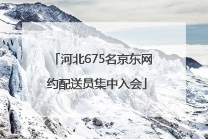河北675名京东网约配送员集中入会
