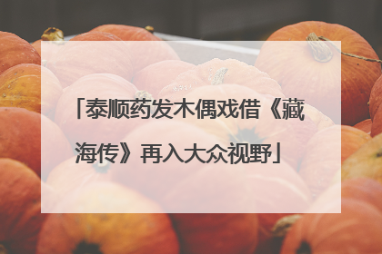 泰顺药发木偶戏借《藏海传》再入大众视野
