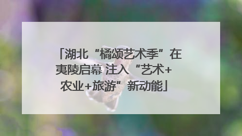 湖北“橘颂艺术季”在夷陵启幕 注入“艺术+农业+旅游”新动能