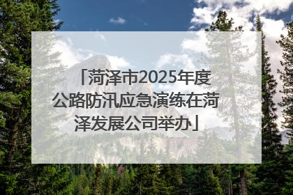 菏泽市2025年度公路防汛应急演练在菏泽发展公司举办