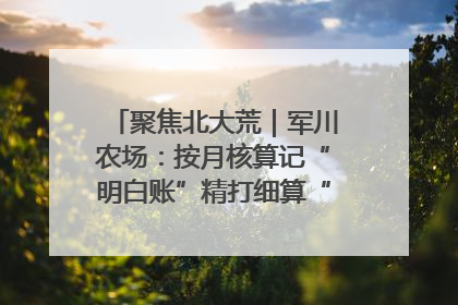 聚焦北大荒｜军川农场：按月核算记“明白账”精打细算“过紧日子”