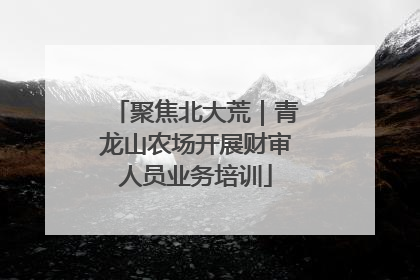 聚焦北大荒｜青龙山农场开展财审人员业务培训