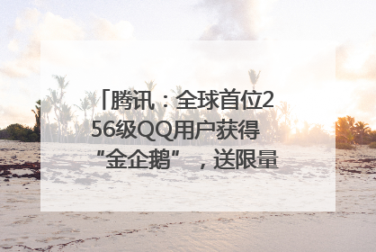 腾讯：全球首位256级QQ用户获得“金企鹅”，送限量版神秘惊喜等礼物