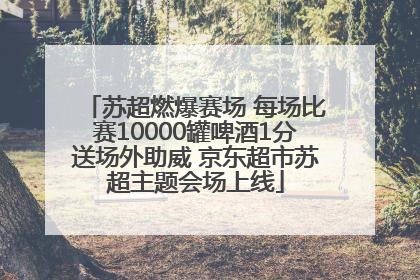 苏超燃爆赛场 每场比赛10000罐啤酒1分送场外助威 京东超市苏超主题会场上线