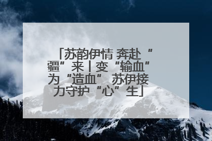 苏韵伊情 奔赴“疆”来丨变“输血”为“造血” 苏伊接力守护“心”生