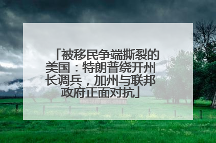 被移民争端撕裂的美国：特朗普绕开州长调兵，加州与联邦政府正面对抗