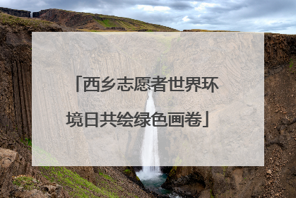 西乡志愿者世界环境日共绘绿色画卷