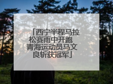 西宁半程马拉松赛雨中开跑 青海运动员马文良斩获冠军