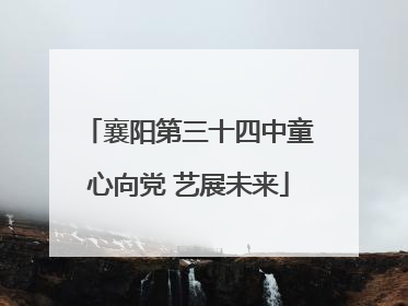 襄阳第三十四中童心向党 艺展未来