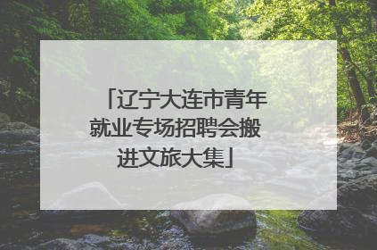 辽宁大连市青年就业专场招聘会搬进文旅大集