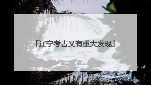 辽宁考古又有重大发现