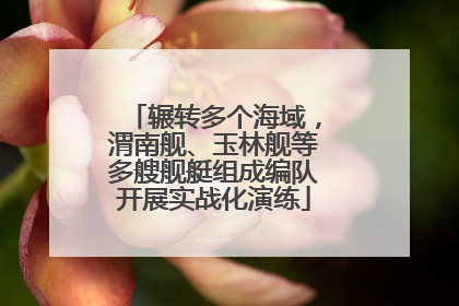 辗转多个海域，渭南舰、玉林舰等多艘舰艇组成编队开展实战化演练