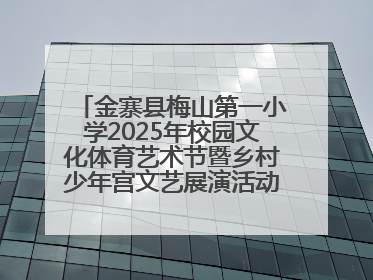 金寨县梅山第一小学2025年校园文化体育艺术节暨乡村少年宫文艺展演活动圆满落幕