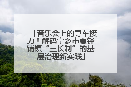 音乐会上的寻车接力！解码宁乡市夏铎铺镇“三长制”的基层治理新实践