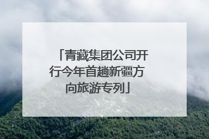 青藏集团公司开行今年首趟新疆方向旅游专列