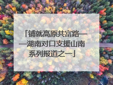 铺就高原共富路——湖南对口支援山南系列报道之一