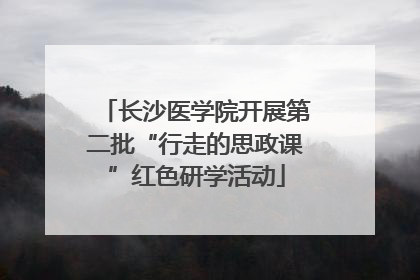 长沙医学院开展第二批“行走的思政课”红色研学活动