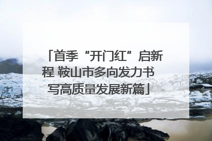 首季“开门红”启新程 鞍山市多向发力书写高质量发展新篇