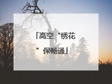 高空“绣花”保畅通