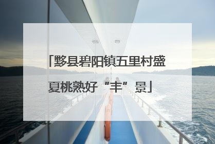 黟县碧阳镇五里村盛夏桃熟好“丰”景