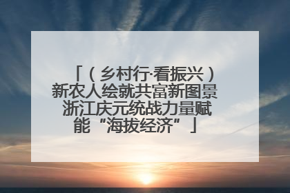 （乡村行·看振兴）新农人绘就共富新图景 浙江庆元统战力量赋能“海拔经济”