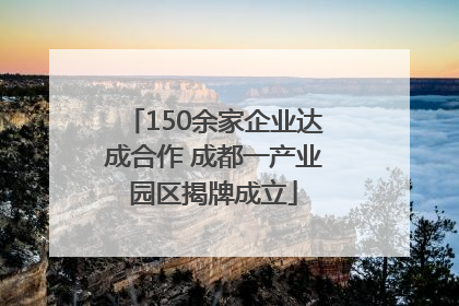 150余家企业达成合作 成都一产业园区揭牌成立