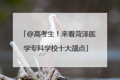 @高考生！来看菏泽医学专科学校十大靓点