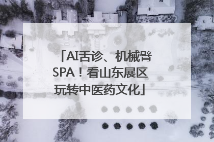 AI舌诊、机械臂SPA！看山东展区玩转中医药文化