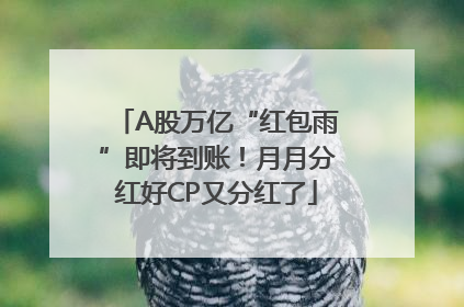 A股万亿“红包雨”即将到账！月月分红好CP又分红了